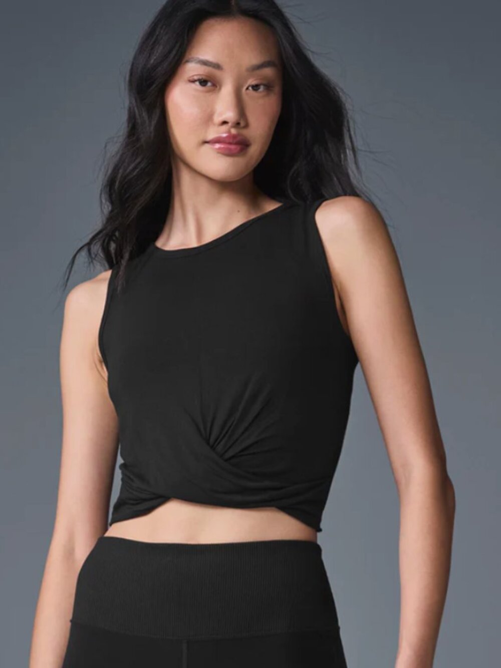 ALO Yoga Cover Tank Top in Grey